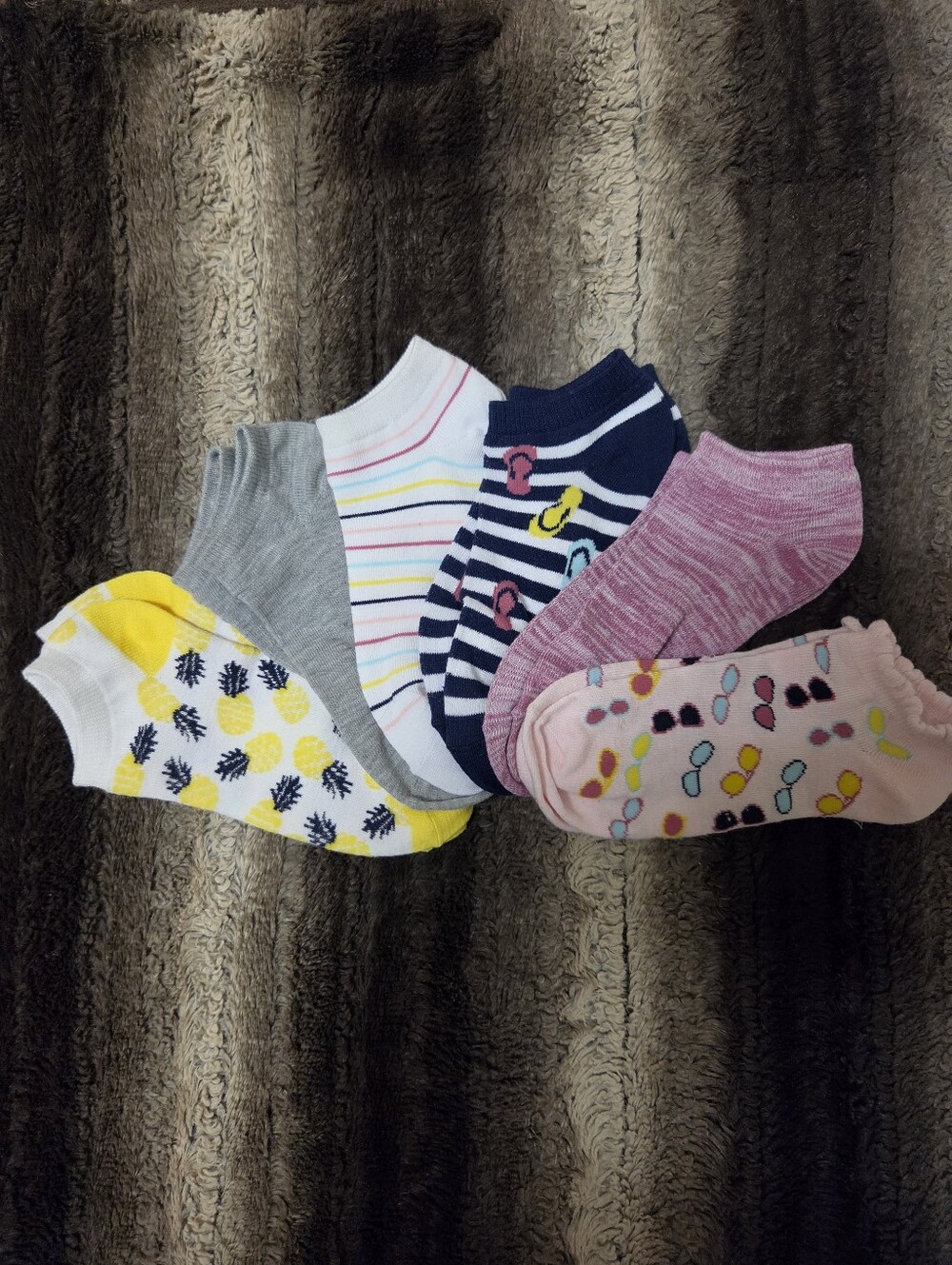 No-Show Summer Socks 6-Pack NWT